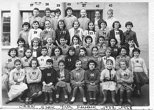 ECOLE JULES RENARD FILLES 1957 CM2 MME OLLIER